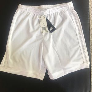 Adidas white youth XL shorts